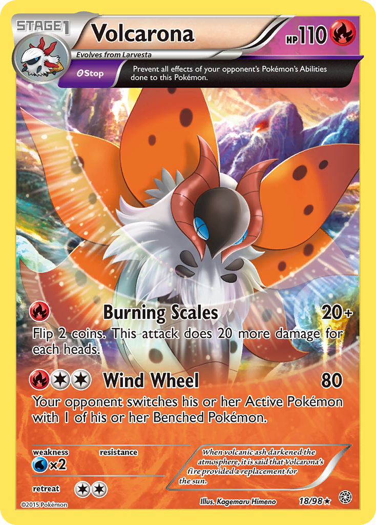 Volcarona (18/98) [XY: Ancient Origins] | Exor Games Dartmouth