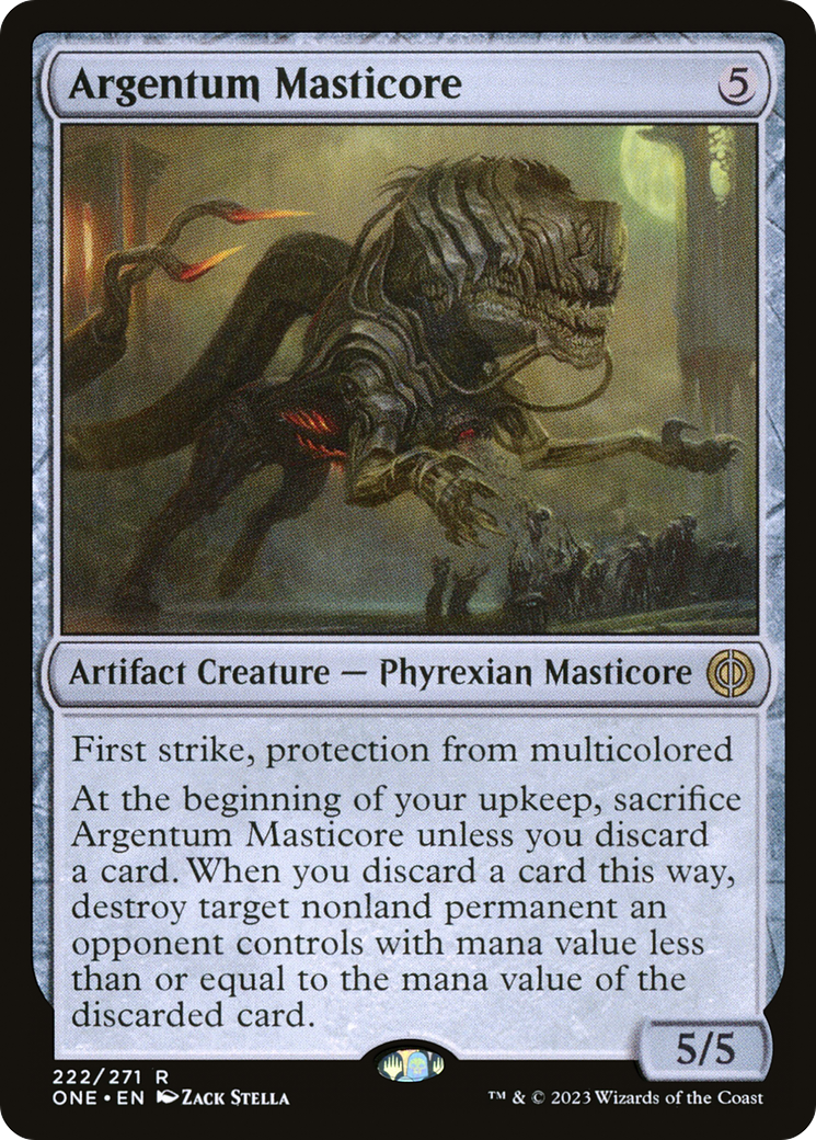 Argentum Masticore [Phyrexia: All Will Be One] | Exor Games Dartmouth