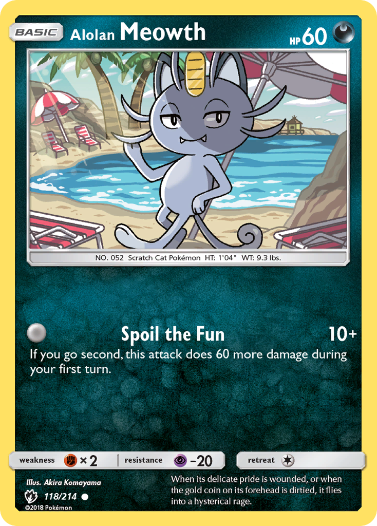 Alolan Meowth (118/214) [Sun & Moon: Lost Thunder] | Exor Games Dartmouth