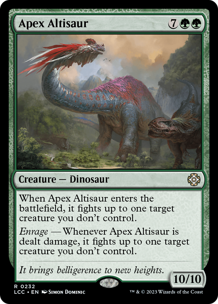 Apex Altisaur [The Lost Caverns of Ixalan Commander] | Exor Games Dartmouth