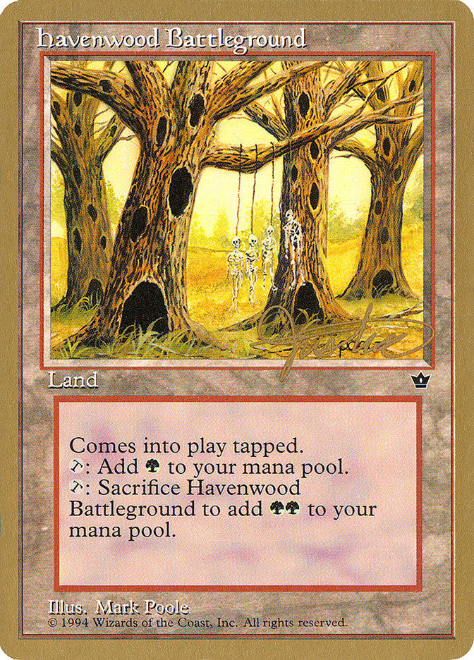 Havenwood Battleground (Mark Justice) [Pro Tour Collector Set] | Exor Games Dartmouth