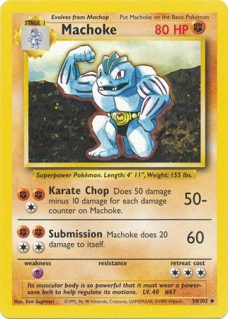 Machoke (34/102) [Base Set Unlimited] | Exor Games Dartmouth