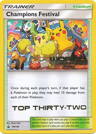 Champions Festival (SM148) (2018 Top Thirty Two) [Sun & Moon: Black Star Promos] | Exor Games Dartmouth