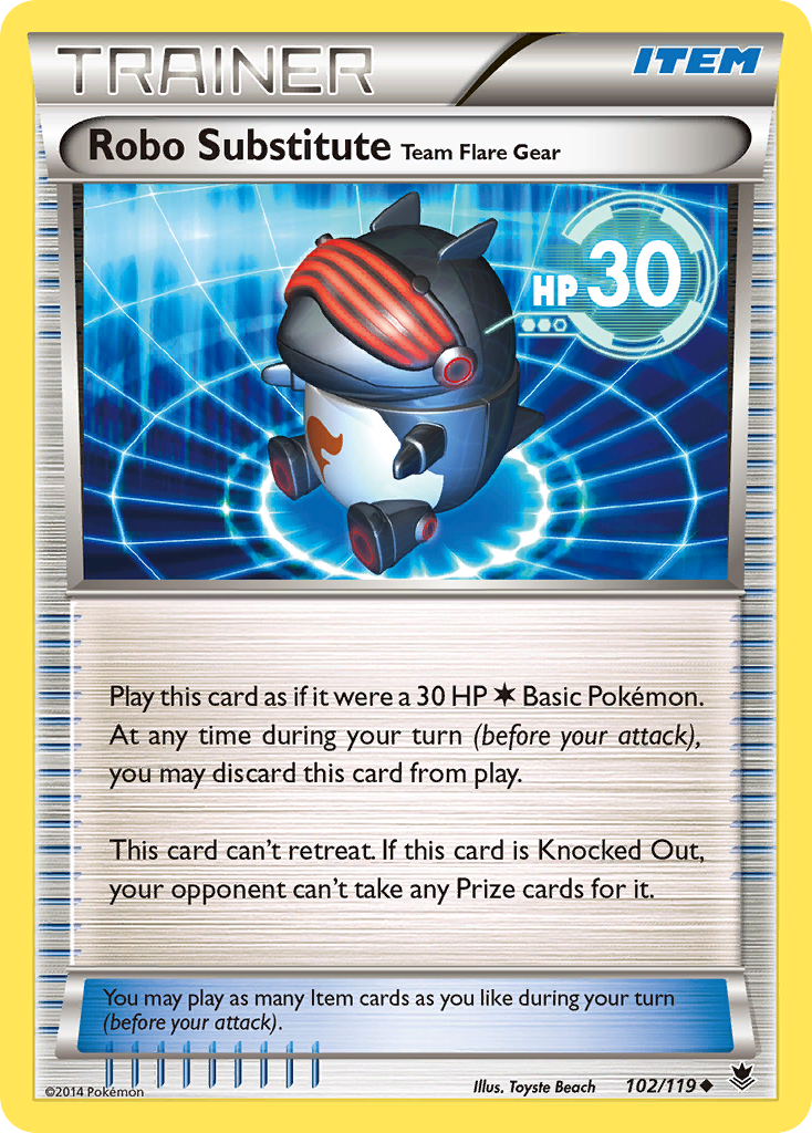 Robo Substitute Team Flare Gear (102/119) [XY: Phantom Forces] | Exor Games Dartmouth