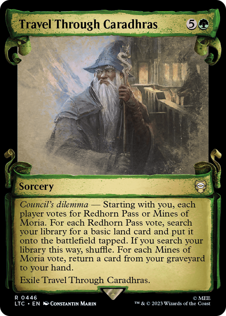 Travel Through Caradhras [The Lord of the Rings: Tales of Middle-Earth Commander Showcase Scrolls] | Exor Games Dartmouth