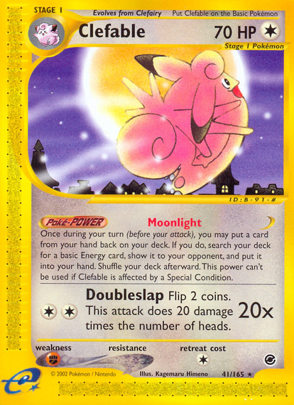 Clefable (41/165) [Expedition: Base Set] | Exor Games Dartmouth