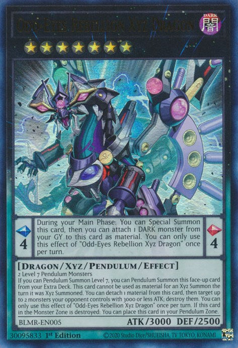 Odd-Eyes Rebellion Xyz Dragon [BLMR-EN005] Ultra Rare | Exor Games Dartmouth