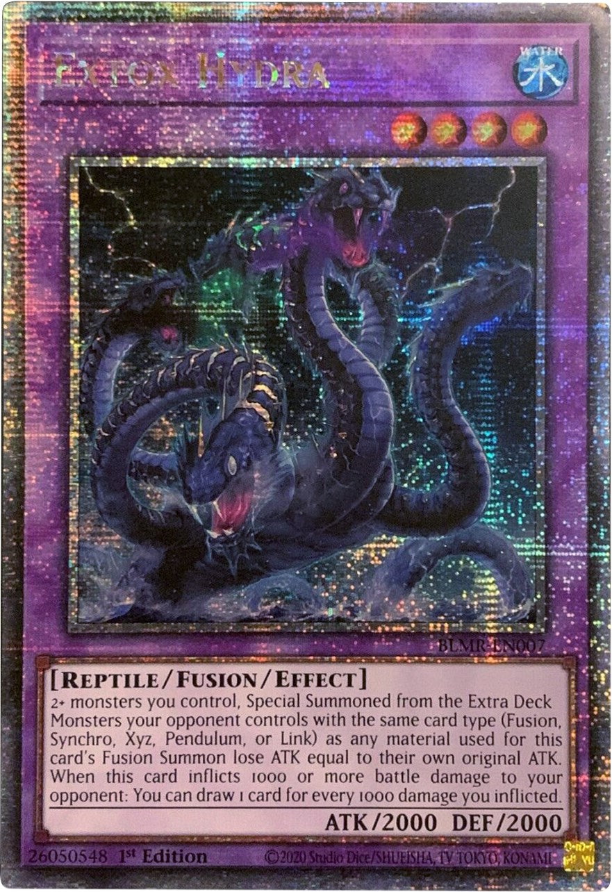 Extox Hydra [BLMR-EN007] Quarter Century Secret Rare | Exor Games Dartmouth