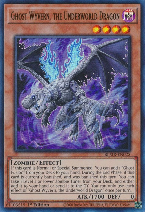 Ghost Wyvern, the Underworld Dragon [BLMR-EN025] Ultra Rare | Exor Games Dartmouth