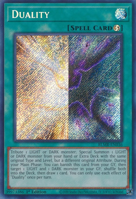 Duality [BLMR-EN036] Secret Rare | Exor Games Dartmouth