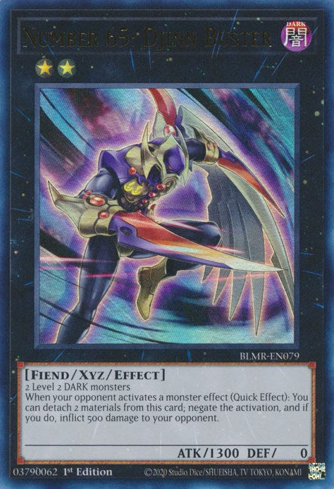 Number 65: Djinn Buster [BLMR-EN079] Ultra Rare | Exor Games Dartmouth