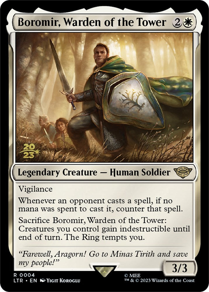 Boromir, Warden of the Tower [The Lord of the Rings: Tales of Middle-Earth Prerelease Promos] | Exor Games Dartmouth