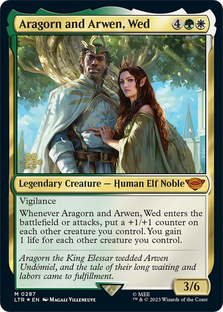 Aragorn and Arwen, Wed [The Lord of the Rings: Tales of Middle-Earth Prerelease Promos] | Exor Games Dartmouth