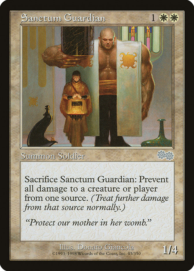 Sanctum Guardian [Urza's Saga] | Exor Games Dartmouth