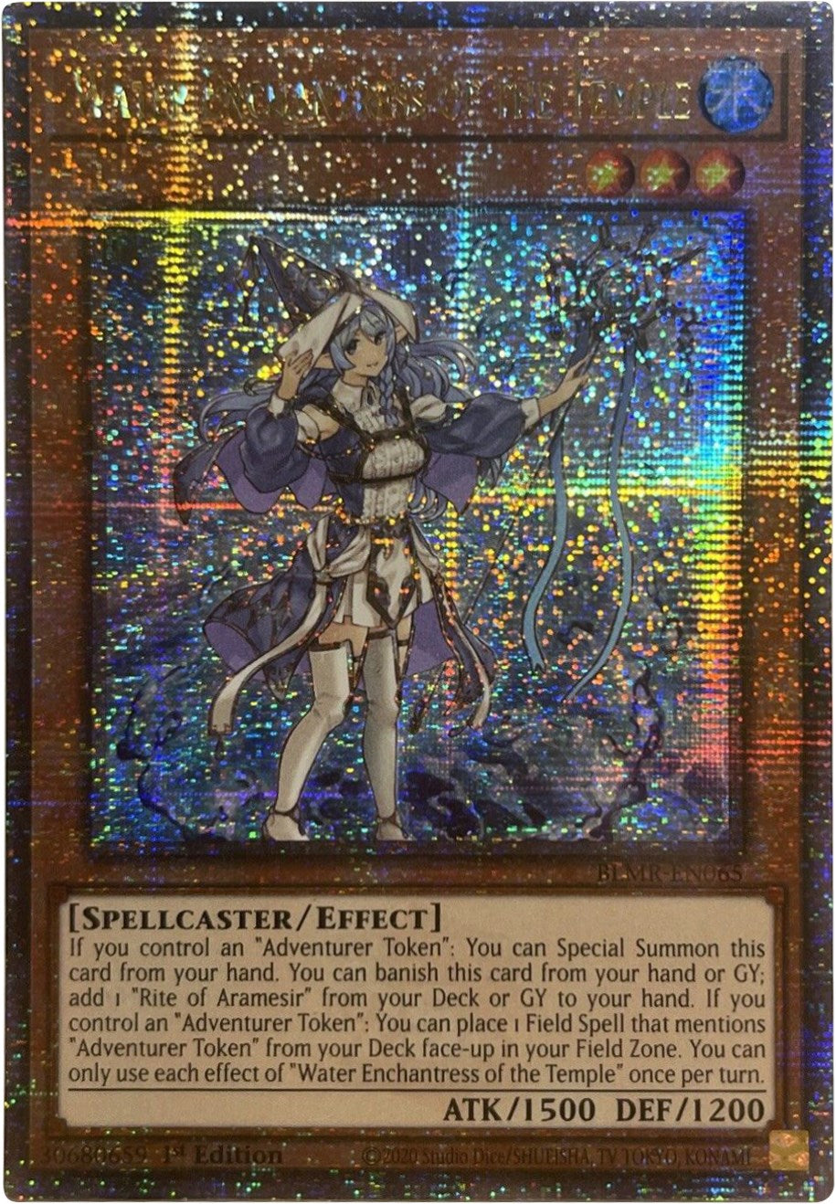 Water Enchantress of the Temple [BLMR-EN065] Quarter Century Secret Rare | Exor Games Dartmouth