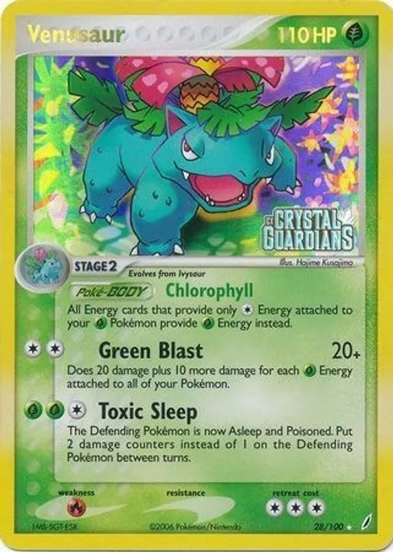 Venusaur (028/100) (Prerelease) [EX: Crystal Guardians] | Exor Games Dartmouth