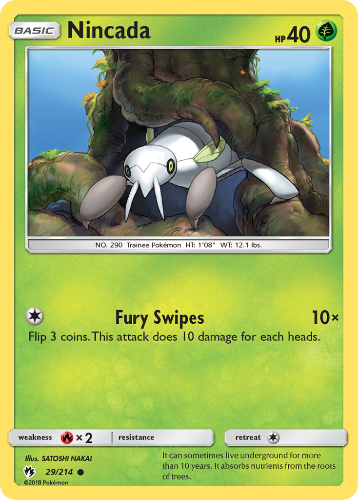 Nincada (29/214) [Sun & Moon: Lost Thunder] | Exor Games Dartmouth
