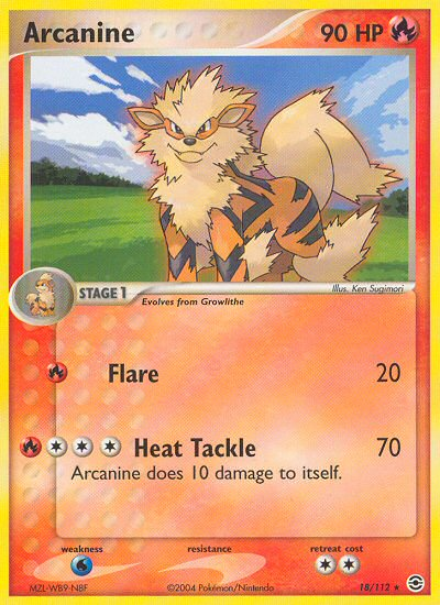 Arcanine (18/112) [EX: FireRed & LeafGreen] | Exor Games Dartmouth