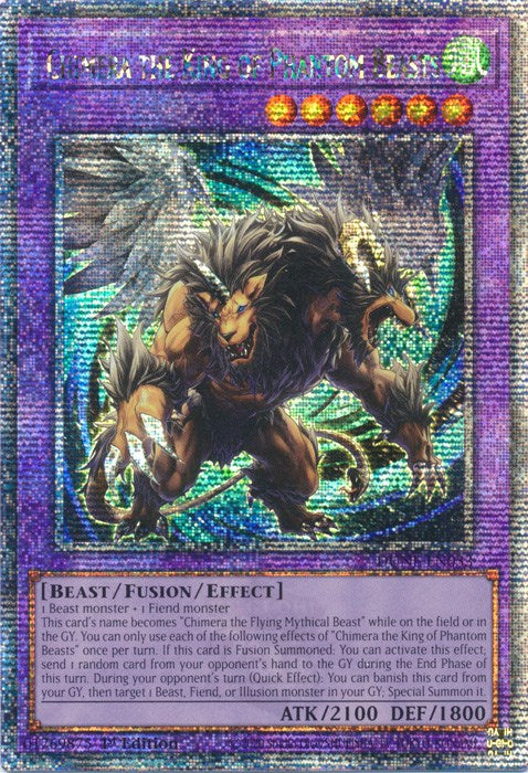 Chimera the King of Phantom Beasts [DUNE-EN033] Quarter Century Secret Rare | Exor Games Dartmouth