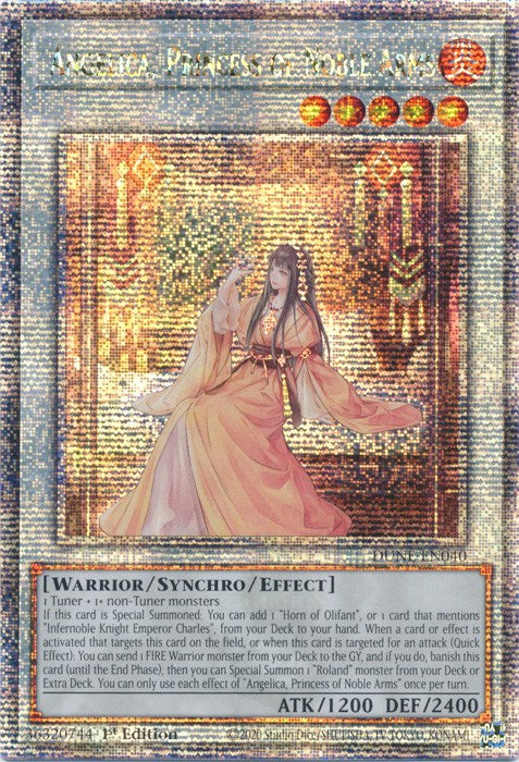 Angelica, Princess of Noble Arms [DUNE-EN040] Quarter Century Secret Rare | Exor Games Dartmouth