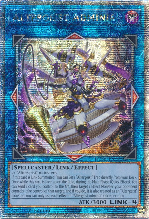 Altergeist Adminia [DUNE-EN047] Quarter Century Secret Rare | Exor Games Dartmouth