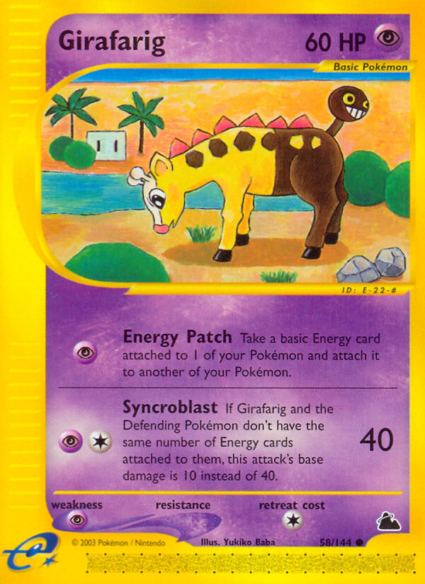 Girafarig (58/144) [Skyridge] | Exor Games Dartmouth