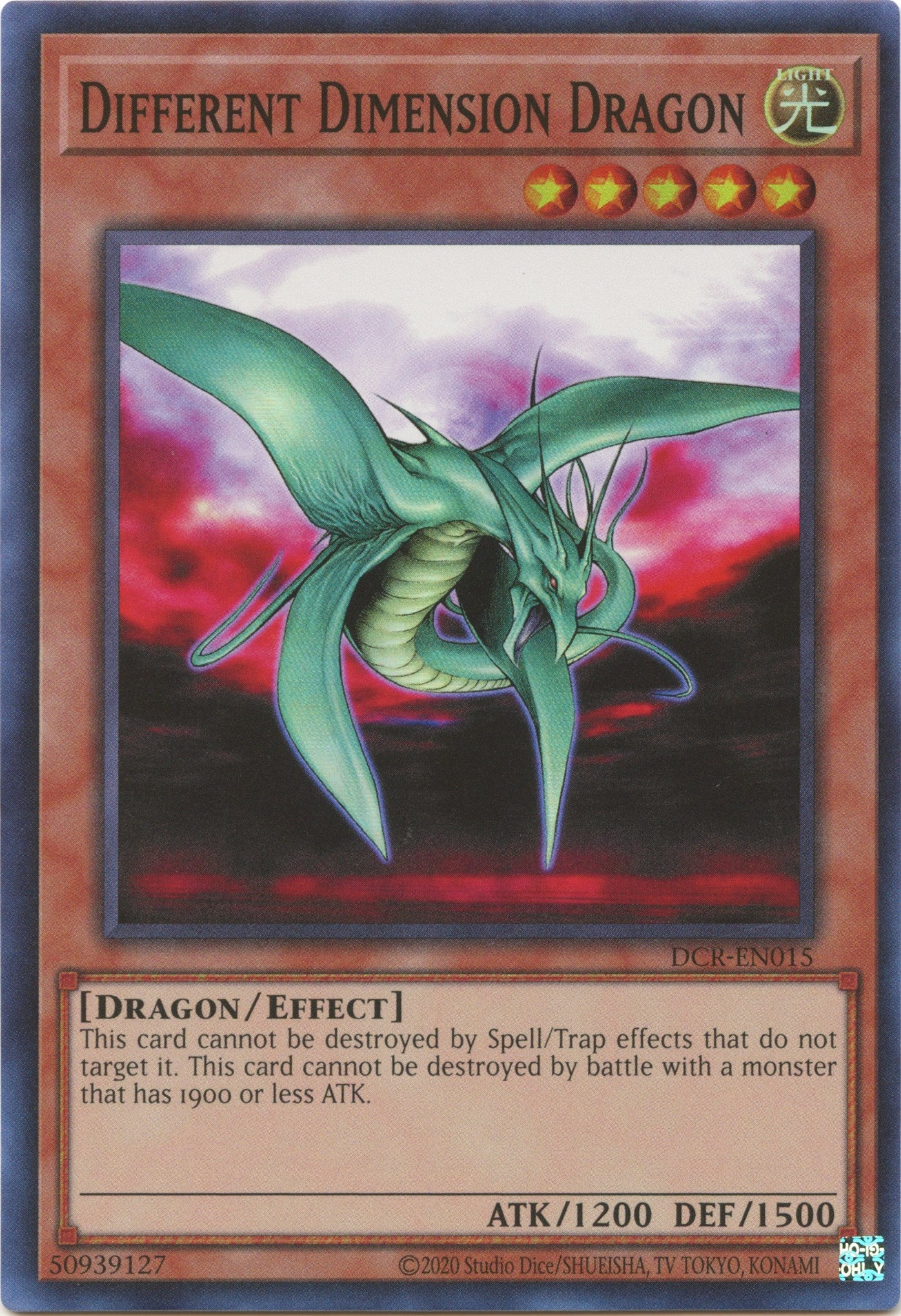 Different Dimension Dragon (25th Anniversary) [DCR-EN015] Super Rare | Exor Games Dartmouth