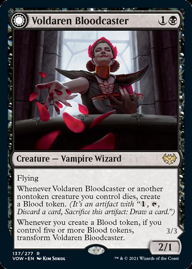 Voldaren Bloodcaster // Bloodbat Summoner [Innistrad: Crimson Vow] | Exor Games Dartmouth