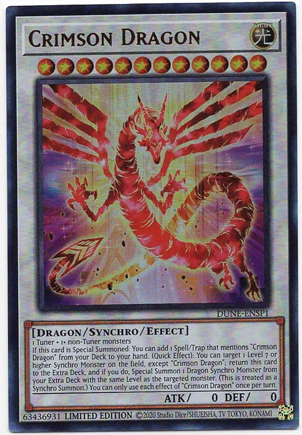 Crimson Dragon [DUNE-ENSP1] Ultra Rare | Exor Games Dartmouth