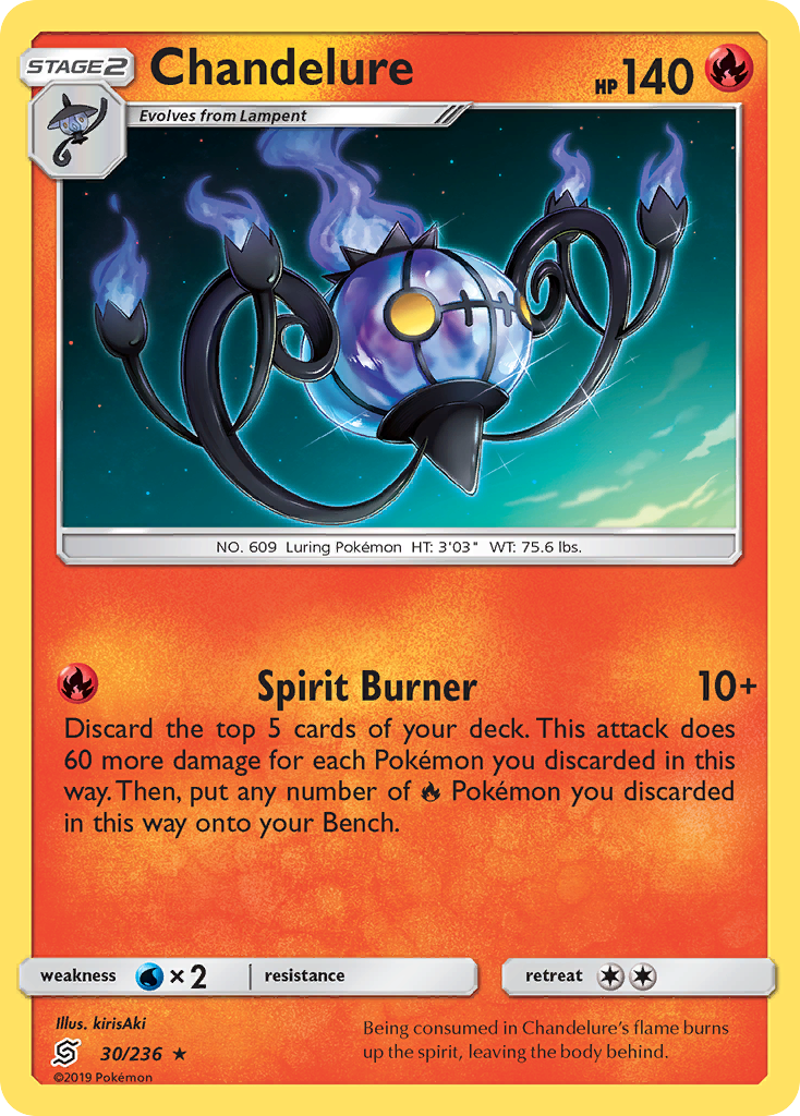 Chandelure (30/236) [Sun & Moon: Unified Minds] | Exor Games Dartmouth