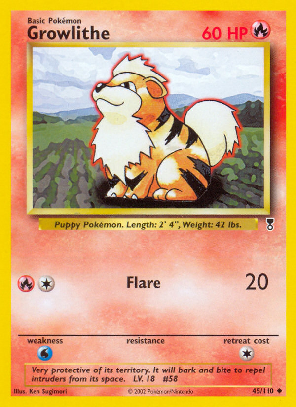 Growlithe (45/110) [Legendary Collection] | Exor Games Dartmouth