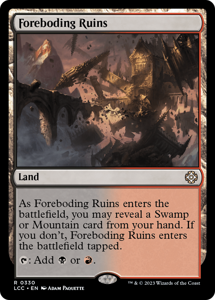 Foreboding Ruins [The Lost Caverns of Ixalan Commander] | Exor Games Dartmouth