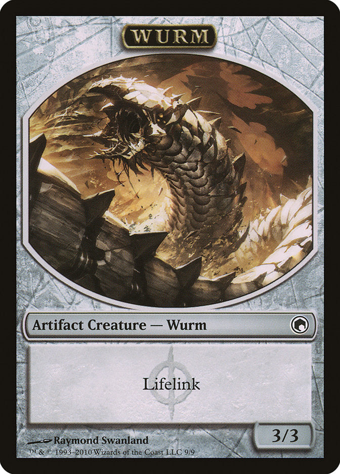 Wurm (Lifelink) [Scars of Mirrodin Tokens] | Exor Games Dartmouth