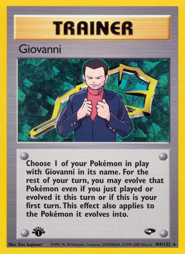 Giovanni (104/132) [Gym Challenge 1st Edition] | Exor Games Dartmouth