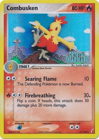 Combusken (31/100) (Stamped) [EX: Crystal Guardians] | Exor Games Dartmouth