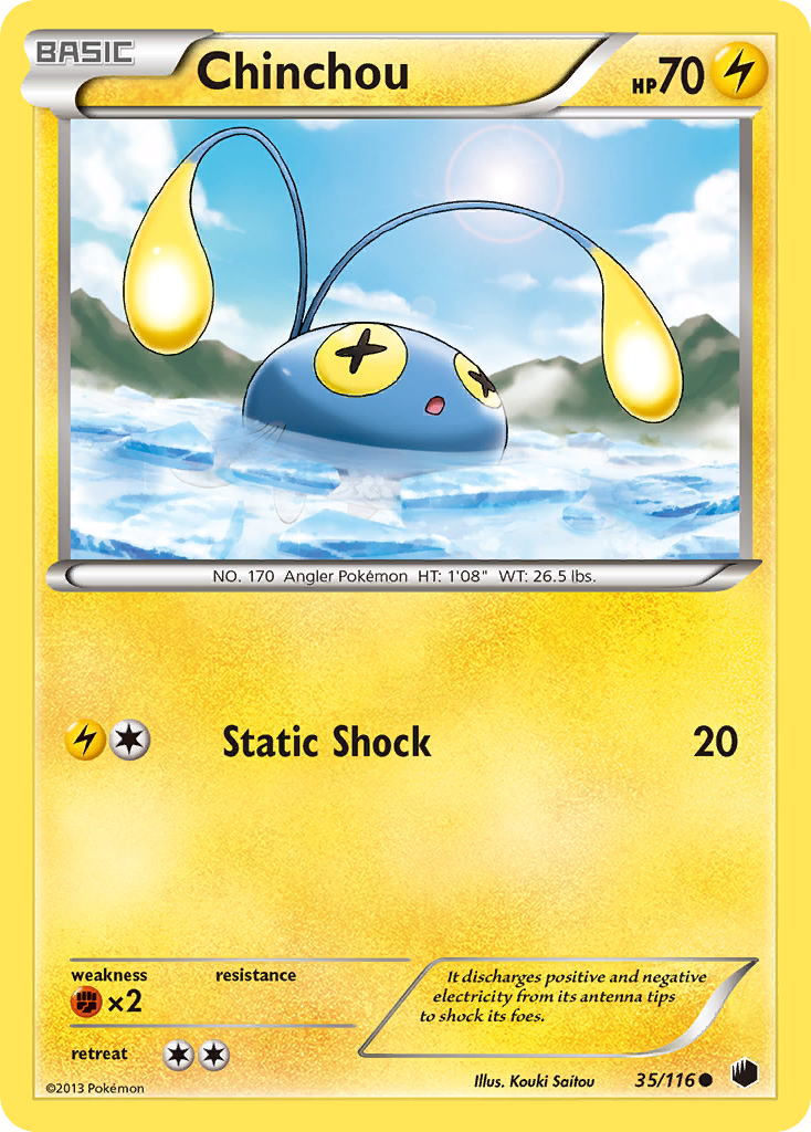 Chinchou (35/116) [Black & White: Plasma Freeze] | Exor Games Dartmouth