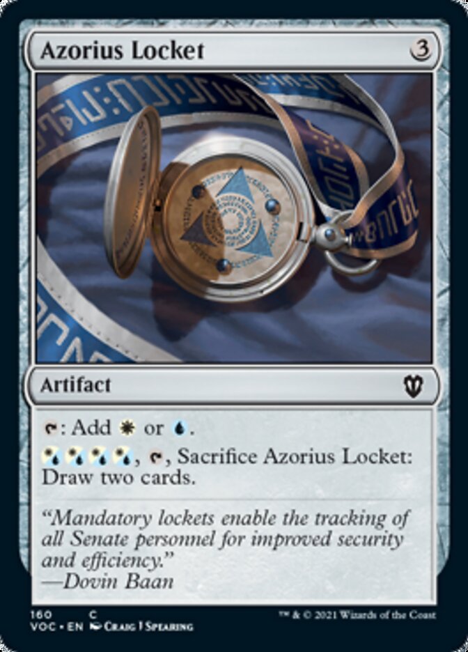 Azorius Locket [Innistrad: Crimson Vow Commander] | Exor Games Dartmouth