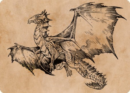 Ancient Bronze Dragon Art Card (58) [Commander Legends: Battle for Baldur's Gate Art Series] | Exor Games Dartmouth