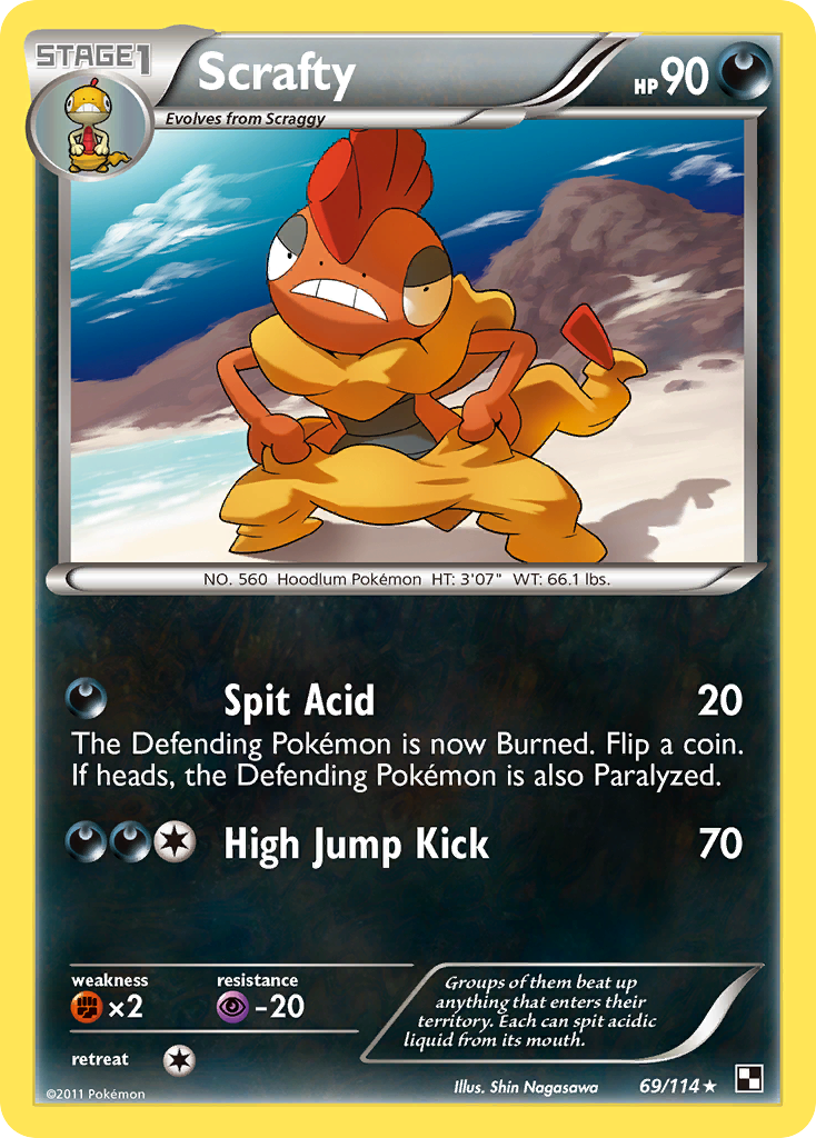 Scrafty (69/114) [Black & White: Base Set] | Exor Games Dartmouth