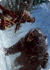 Blizzard Brawl Art Card (Gold-Stamped Signature) [Kaldheim: Art Series] | Exor Games Dartmouth