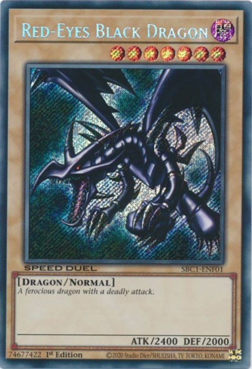 Red-Eyes Black Dragon [SBC1-ENF01] Secret Rare | Exor Games Dartmouth