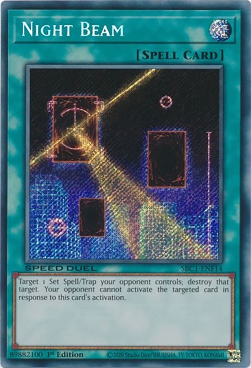 Night Beam [SBC1-ENF14] Secret Rare | Exor Games Dartmouth