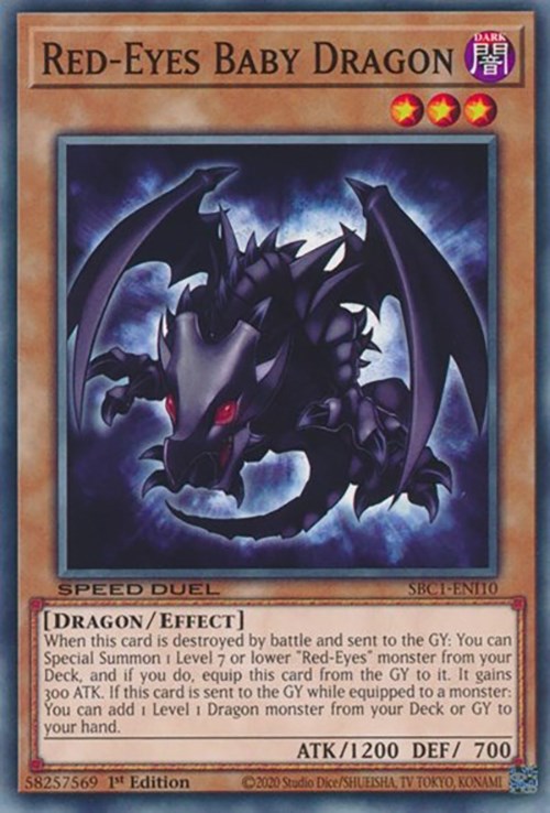 Red-Eyes Baby Dragon [SBC1-ENI10] Common | Exor Games Dartmouth