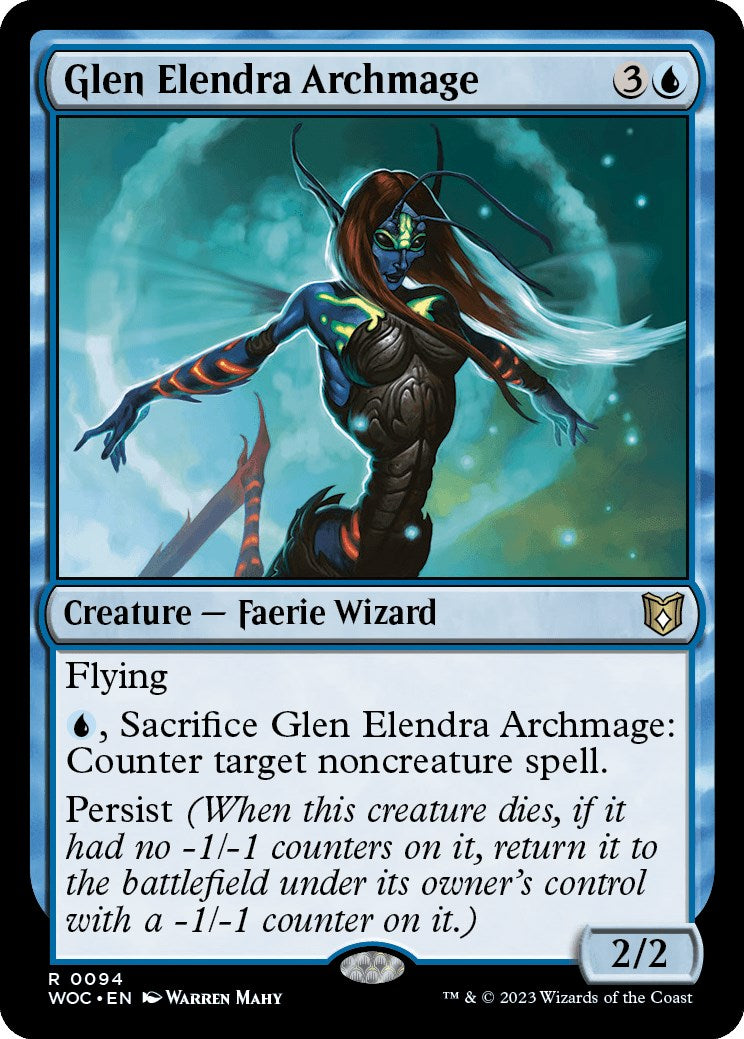 Glen Elendra Archmage [Wilds of Eldraine Commander] | Exor Games Dartmouth