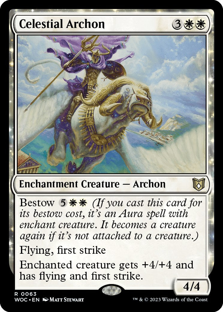 Celestial Archon [Wilds of Eldraine Commander] | Exor Games Dartmouth