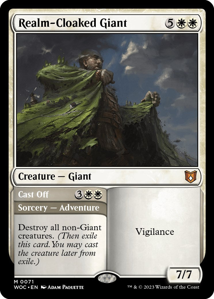 Realm-Cloaked Giant // Cast Off [Wilds of Eldraine Commander] | Exor Games Dartmouth