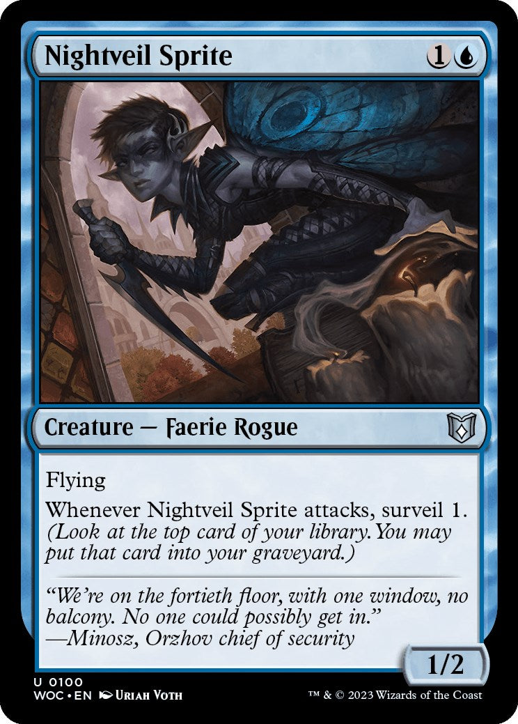 Nightveil Sprite [Wilds of Eldraine Commander] | Exor Games Dartmouth