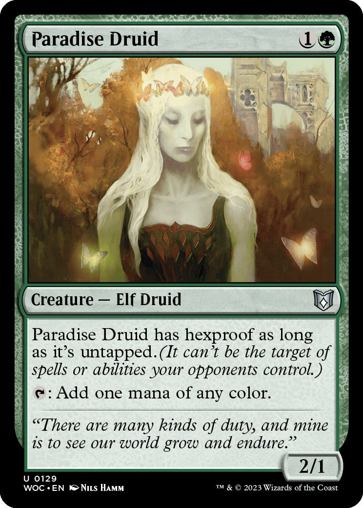 Paradise Druid [Wilds of Eldraine Commander] | Exor Games Dartmouth