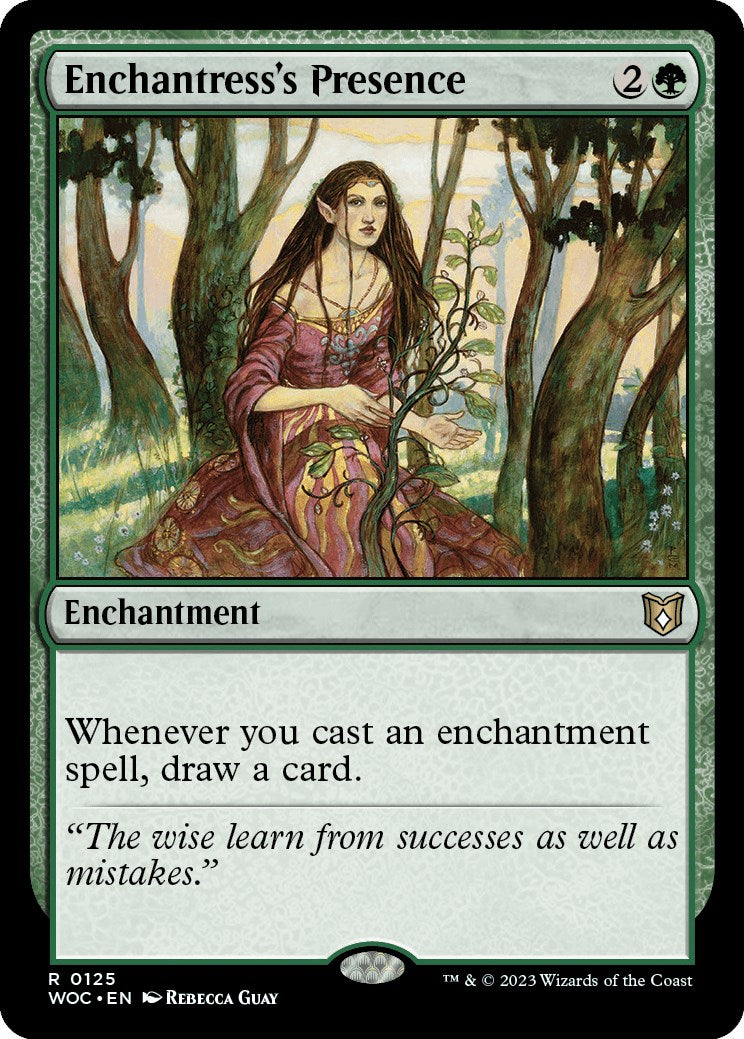 Enchantress's Presence [Wilds of Eldraine Commander] | Exor Games Dartmouth