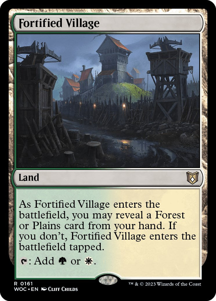 Fortified Village [Wilds of Eldraine Commander] | Exor Games Dartmouth